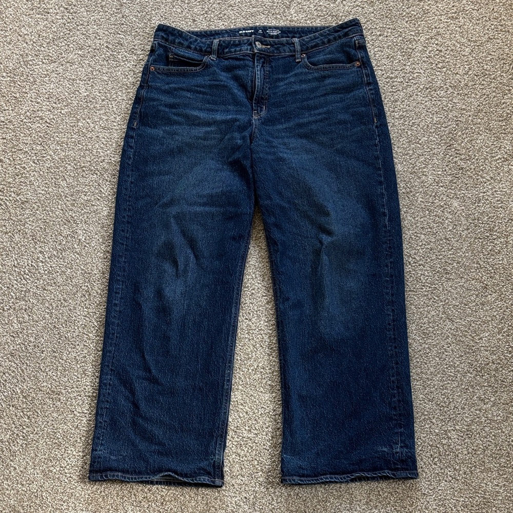 Old Navy Dark Blue Wide-Leg Jeans